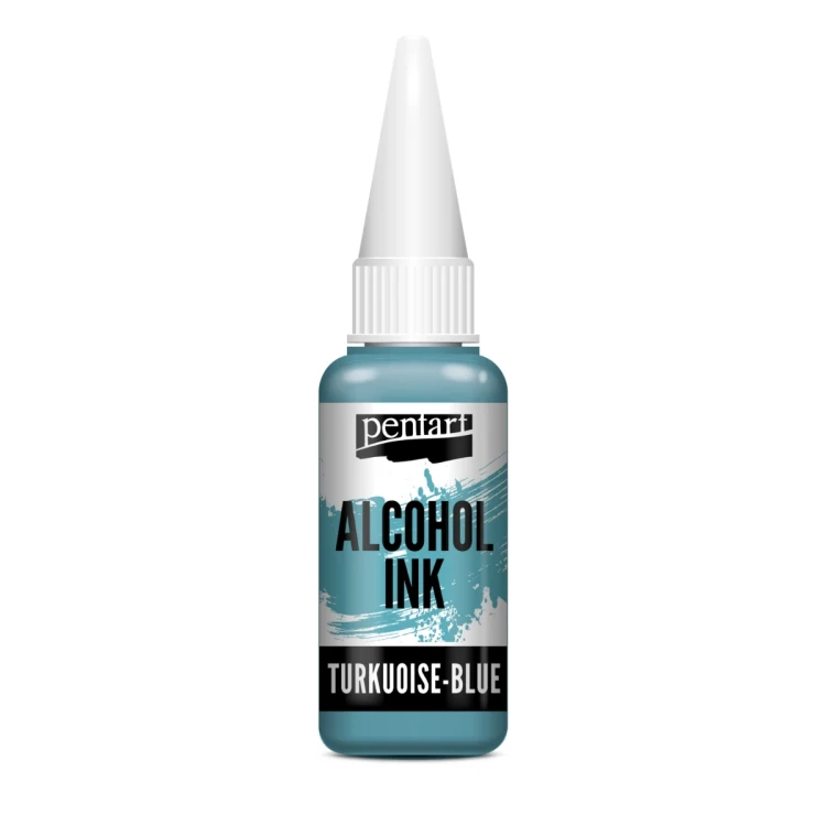 Tusz alkoholowy Media Ink Pentart Turkuoise-Blue turkusowy niebieski 20 ml