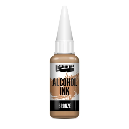 Tusz alkoholowy Metaliczny Media Ink Pentart Bronze brązowy 20 ml