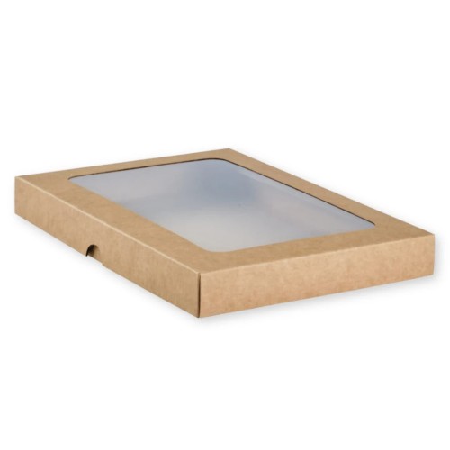 Pudełko z okienkiem A5 Kraft niskie 15,8 x 22 cm Rzeczy z Papieru