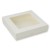 Pudełko kwadratowe Kremowe z okienkiem niskie 15 x 15 cm Rzeczy z Papieru