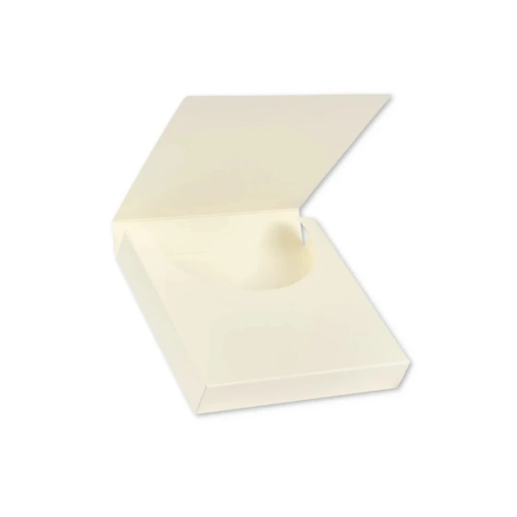 Czekoladownik mini kwadratowy Kremowy 10x10x1,8cm