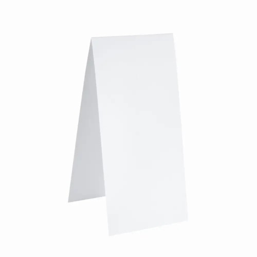 Baza do kartki DL Pionowa Biała 10x21cm