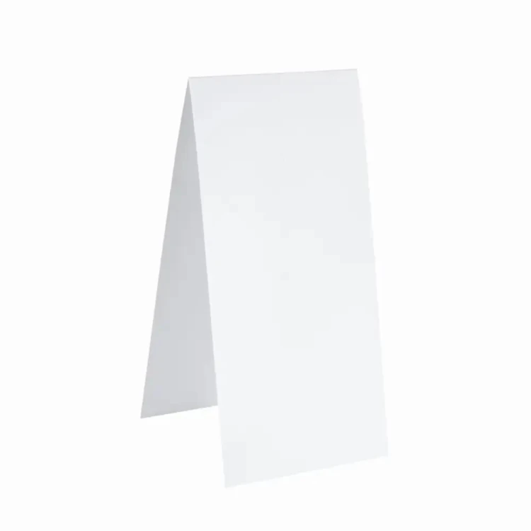 Baza do kartki DL Pionowa Biała 10x21cm