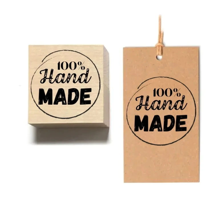 100% Hand Made Stempel drewniany