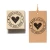 Made With Love – stempel gumowy z napisem na drewnianym bloczku