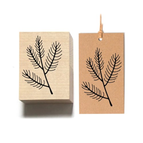 Gałązka 01 Stempel drewniany