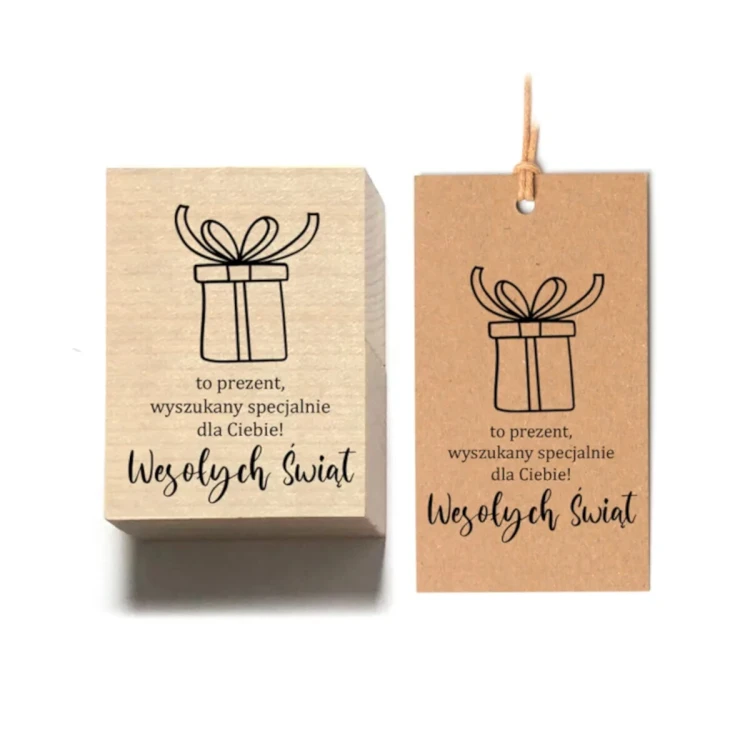 Prezent Wyszukany Dla Ciebie Stempel drewniany