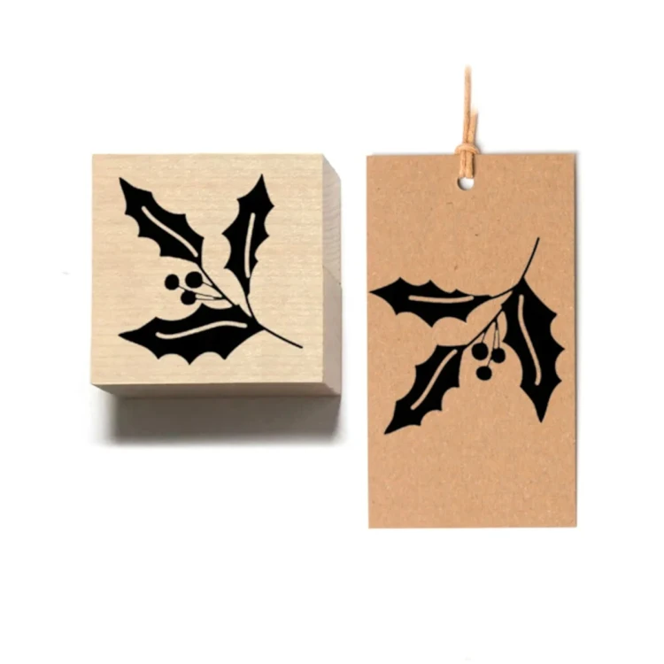 Ostrokrzew 01 Stempel drewniany