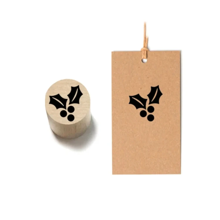 Ostrokrzew 02 Stempel drewniany