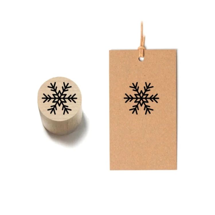 Stempel drewniany Płatek Śniegu