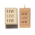 Love – stempel gumowy z napisem na drewnianym bloczku