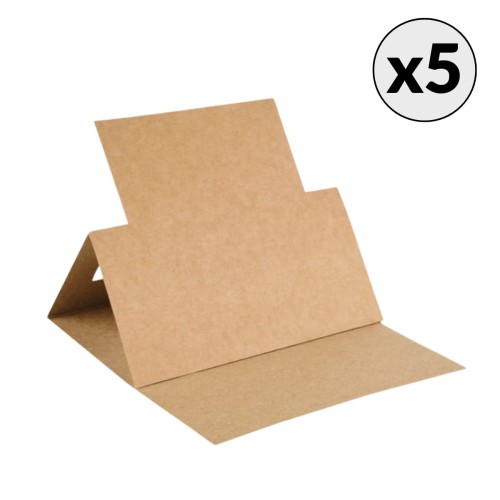 Baza do kartki sztalugowa kwadratowa Kraft 14 x 14 cm Rzeczy z Papieru 5 sztuk