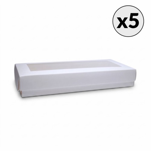 Pudełko na kartkę DL Eco Scrapbooking Białe 22 x 11 x 3,5 cm 5 sztuk