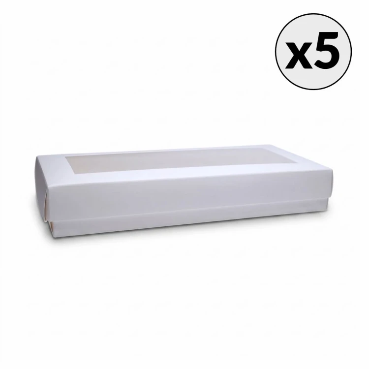 Pudełko na kartkę DL Eco Scrapbooking Białe 22 x 11 x 3,5 cm 5 sztuk