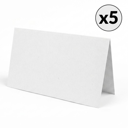 Baza na kartkę DL Biała Pozioma 10 x 21 cm Eco Scrapbooking 5 sztuk