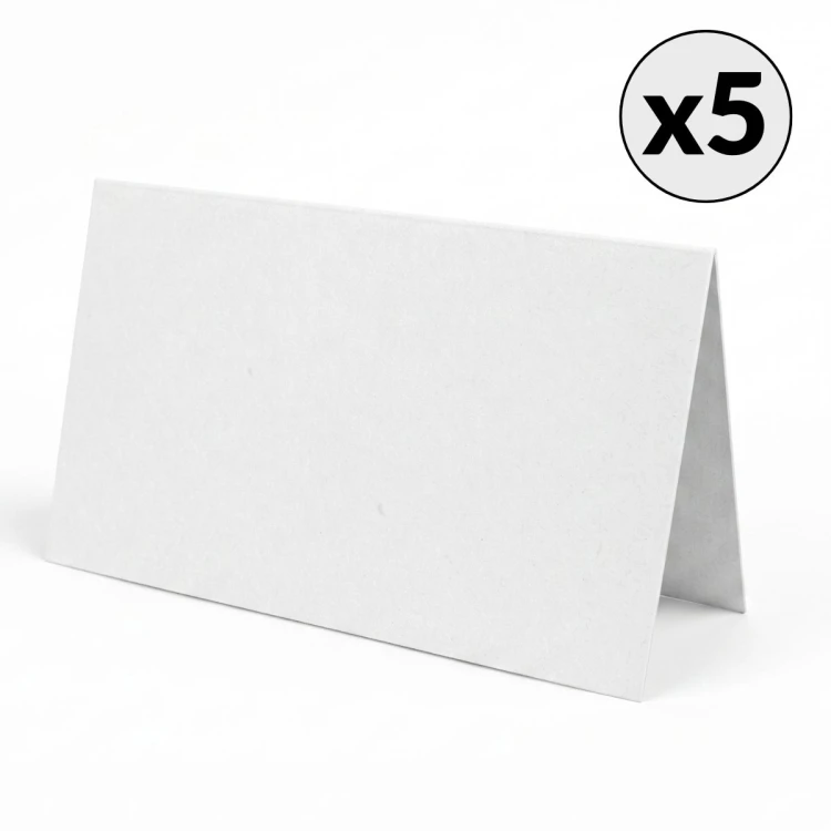Baza na kartkę DL Biała Pozioma 10 x 21 cm Eco Scrapbooking 5 sztuk