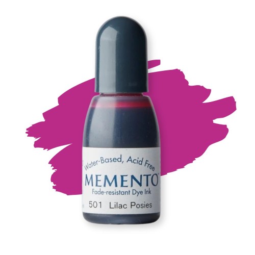 Tsukineko Memento Ink Refill 15ml Lilac Posies – uzupełniacz tuszu