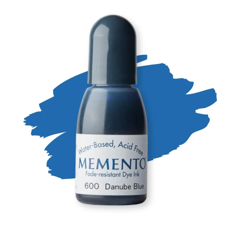 Tsukineko Memento Ink Refill 15ml Danube Blue – uzupełniacz tuszu
