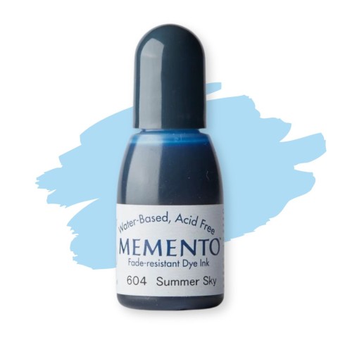 Tsukineko Memento Ink Refill 15ml Summer Sky – uzupełniacz tuszu