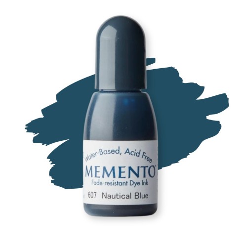 Tsukineko Memento Ink Refill 15ml Nautical Blue – uzupełniacz tuszu