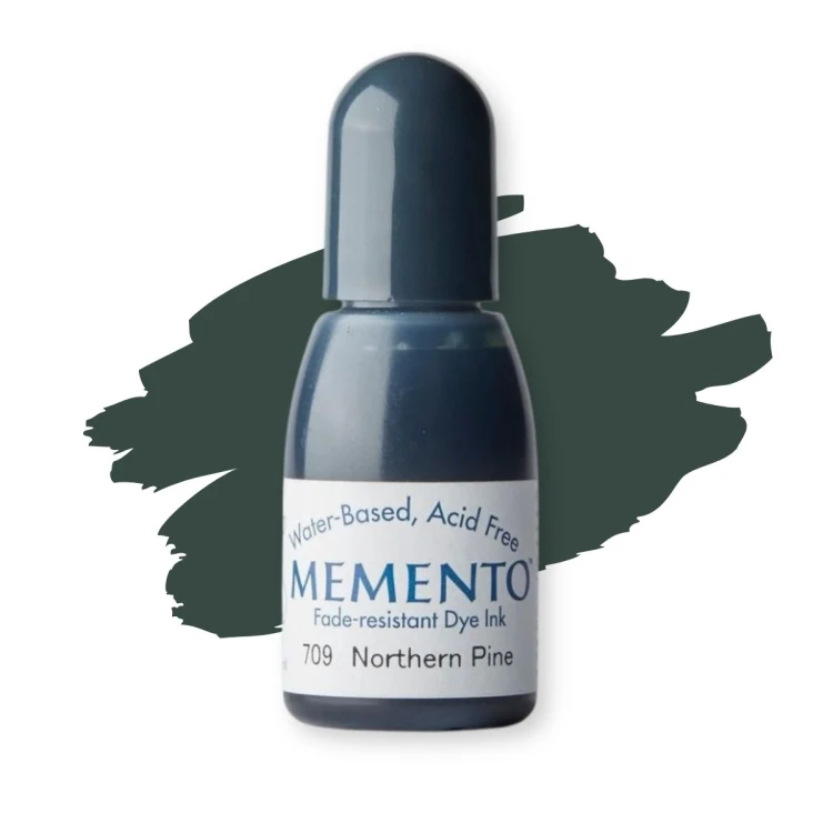 Tsukineko Memento Ink Refill 15ml Northern Pine – uzupełniacz tuszu
