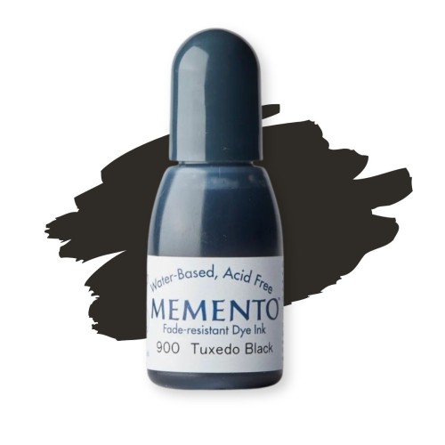 Tsukineko Memento Ink Refill 15ml Tuxedo Black – uzupełniacz tuszu