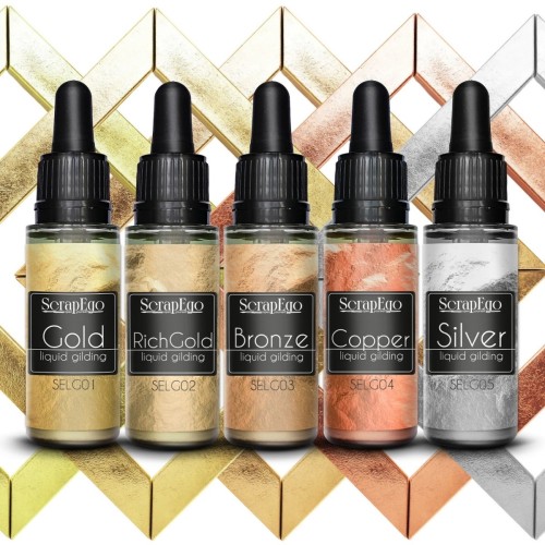 Zestaw płynów do złocenia 5 x 30 ml