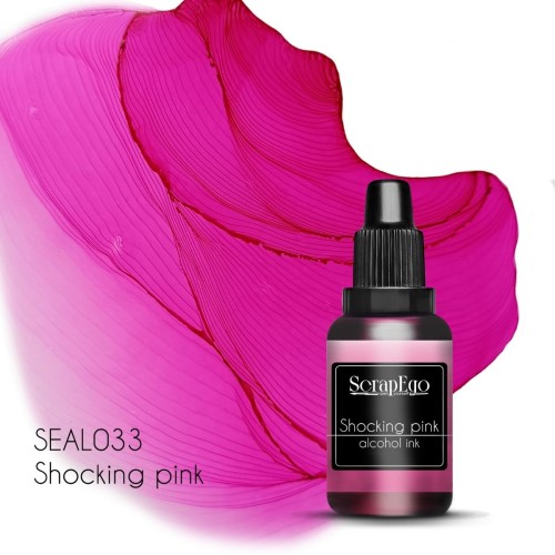 Tusz alkoholowy Shocking pink ScrapEgo 15 ml