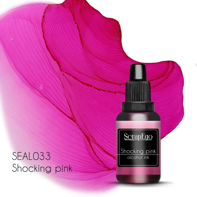 Tusz alkoholowy Shocking pink ScrapEgo 15 ml