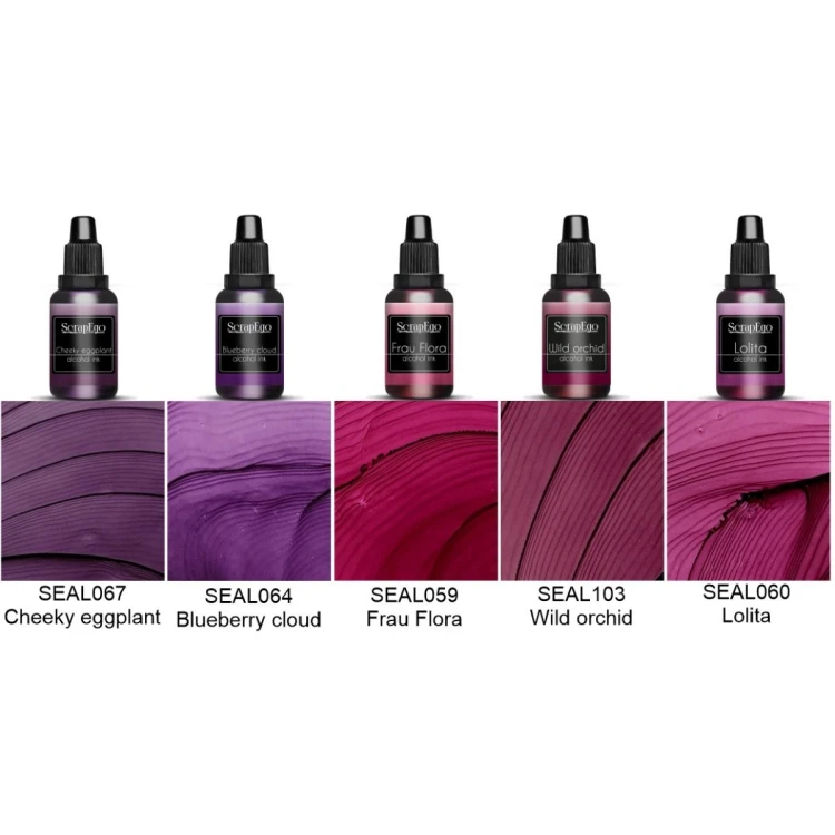 Zestaw tuszów alkoholowych mini 5 x 5ml ScrapEgo nr 5