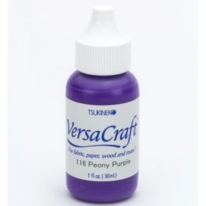 Reinker do tuszu do tkanin VersaCraft Peony Purple 30 ml – Tsukineko