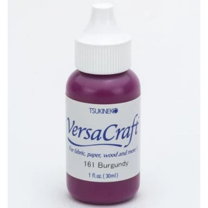 Reinker do tuszu do tkanin VersaCraft Burgundy 30 ml – Tsukineko