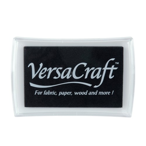 Poduszka z tuszem do tkanin VersaCraft Large Real Black