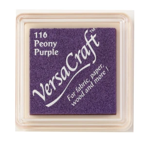 Poduszka z tuszem do tkanin VersaCraft Small Peony Purple – Tsukineko