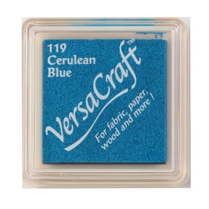 Poduszka z tuszem do tkanin VersaCraft Small Cerulean Blue – Tsukineko
