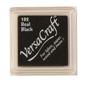 Poduszka z tuszem do tkanin VersaCraft Small Real Black – Tsukineko