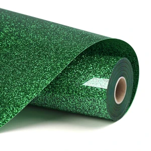 Folia termotransferowa LOKLiK Brokat – zielona – 30,5 x 90 cm