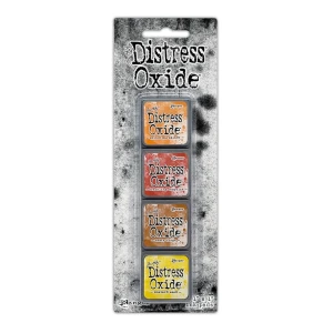 Zestaw tuszów Ranger Distress Mini Oxide Ink Kit 2 Tim Holtz 4 tusze