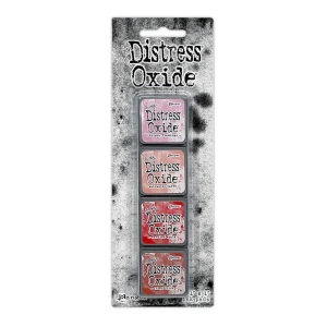 Zestaw tuszów Ranger Distress Mini Oxide Ink Kit 7 Tim Holtz 4 tusze