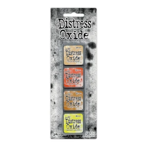 Zestaw tuszów Ranger Distress Mini Oxide Ink Kit 8 Tim Holtz 4 tusze