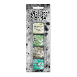 Zestaw tuszów Ranger Distress Mini Oxide Ink Kit 15 Tim Holtz 4 tusze