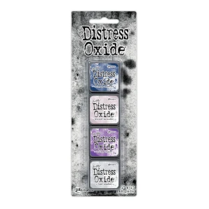 Zestaw tuszów Ranger Distress Mini Oxide Ink Kit 17 Tim Holtz 4 tusze