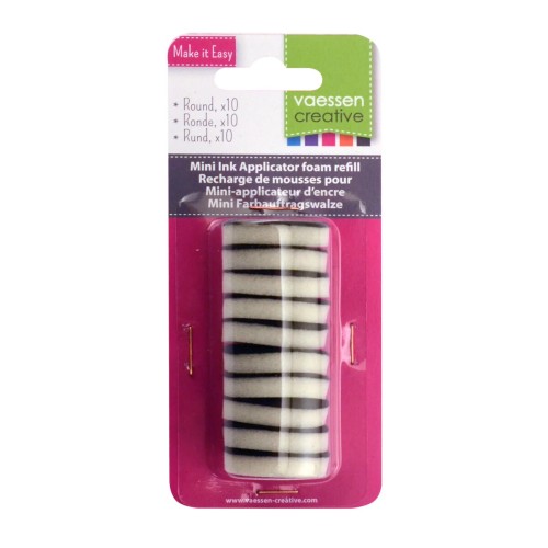 Gąbki do tuszu Vaessen Creative Mini Ink Blending Foams 10 sztuk