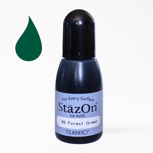 Tusz uzupełniający Tsukineko StazOn Forest Green 15 ml