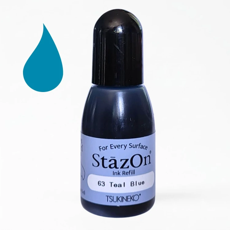 Tusz uzupełniający Tsukineko StazOn Teal Blue 15 ml
