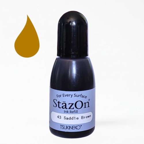 Tusz uzupełniający Tsukineko StazOn Saddle Brown 15 ml