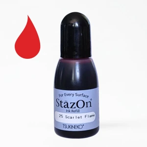 Tusz uzupełniający Tsukineko StazOn Scarlet Flame 15 ml