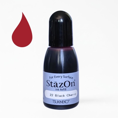 Tusz uzupełniający Tsukineko StazOn Black Cherry 15 ml