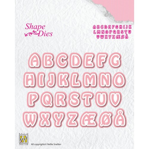 Wykrojniki Duże litery alfabetu zestaw 29 szt. Nellie's Choice