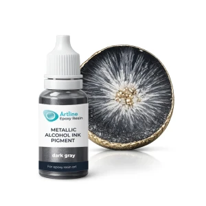 Metaliczny tusz alkoholowy Artline Ciemnoszary 10 ml